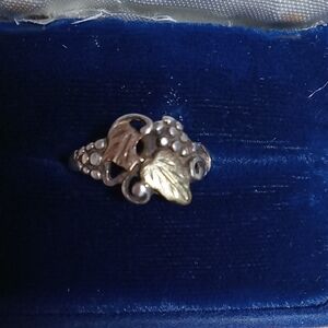 Black Hills Silver And Gold Leaf Ring